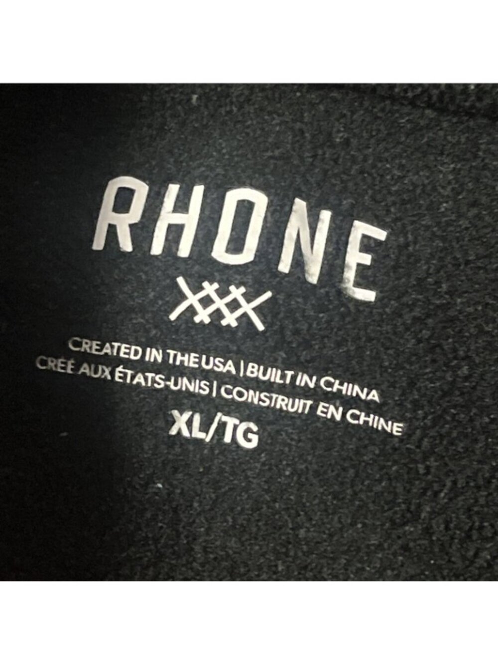 Rhone Recreation Knitted Fleece Mock Neck Full Zip Vest Black Men's X Large - Picture 8 of 9